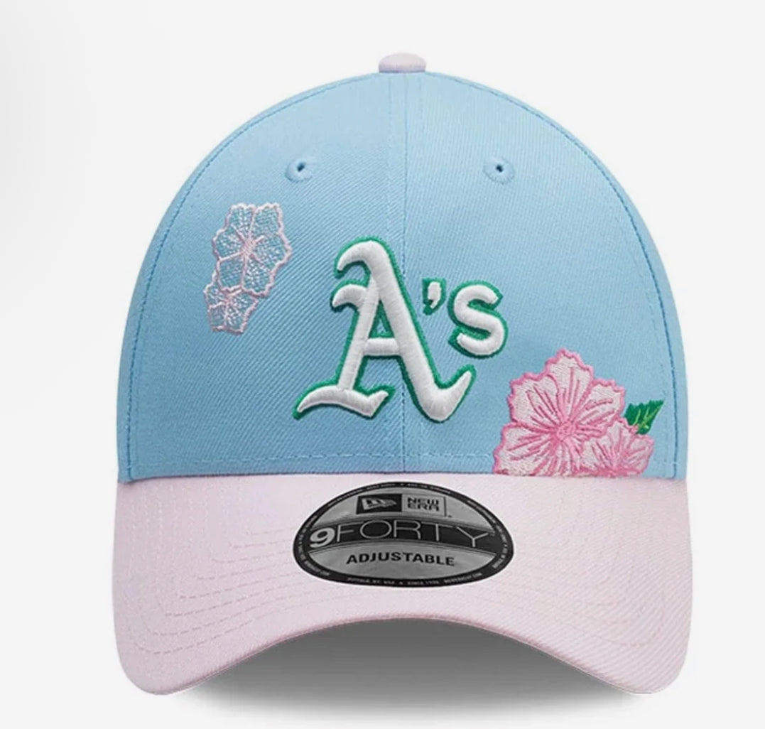 9FORTY Oakland Athletics MLB City Element Dominican Republic Pastel Blue 9FORTY Adjustable Cap