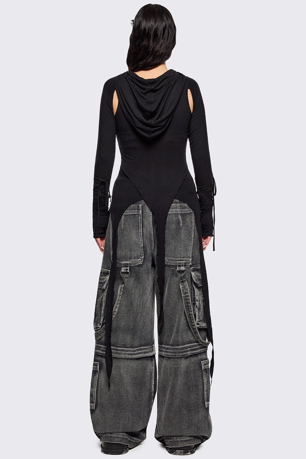 Klyx Cut-Out Hooded Top