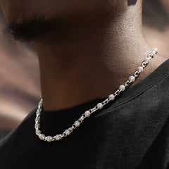 Iced Ball Box Link Chain + Bracelet Bundle