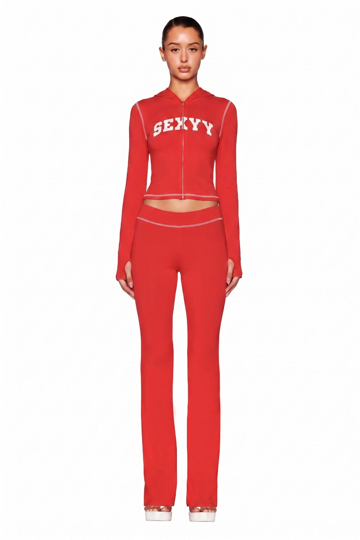 I.AM.GIA X SEXYY RED BLARE HOODIE - RED
