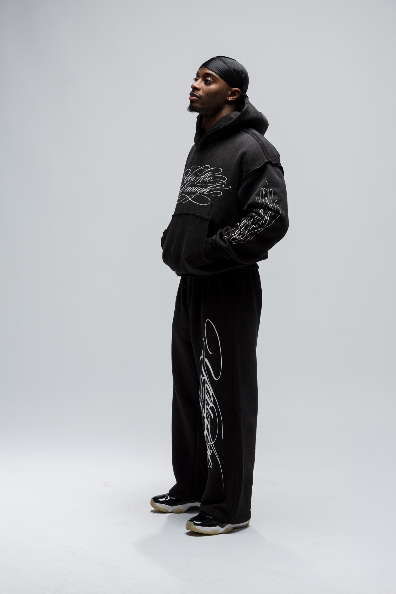 Calligraphy Hoodie - Black