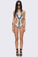 Deadly Bodies Graphic Studded Monokini