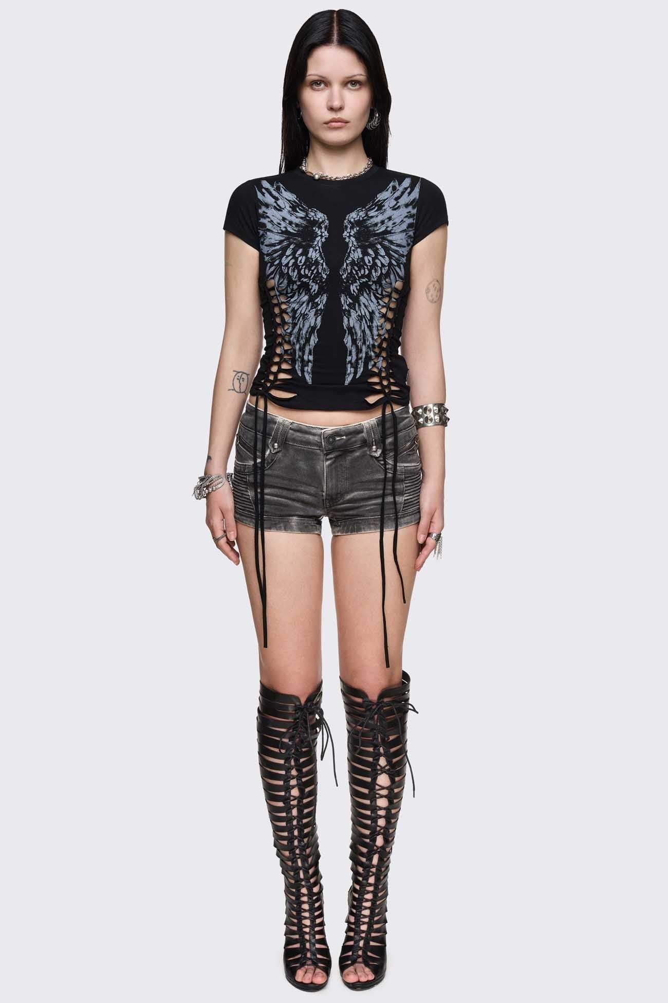 Dynasty Cut-Out Baby Tee