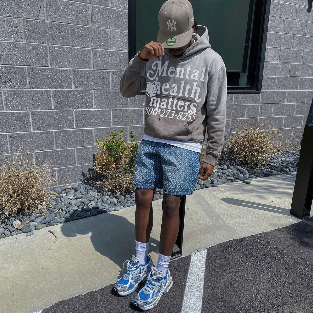 Mental Health Matters Hoodie - Gray