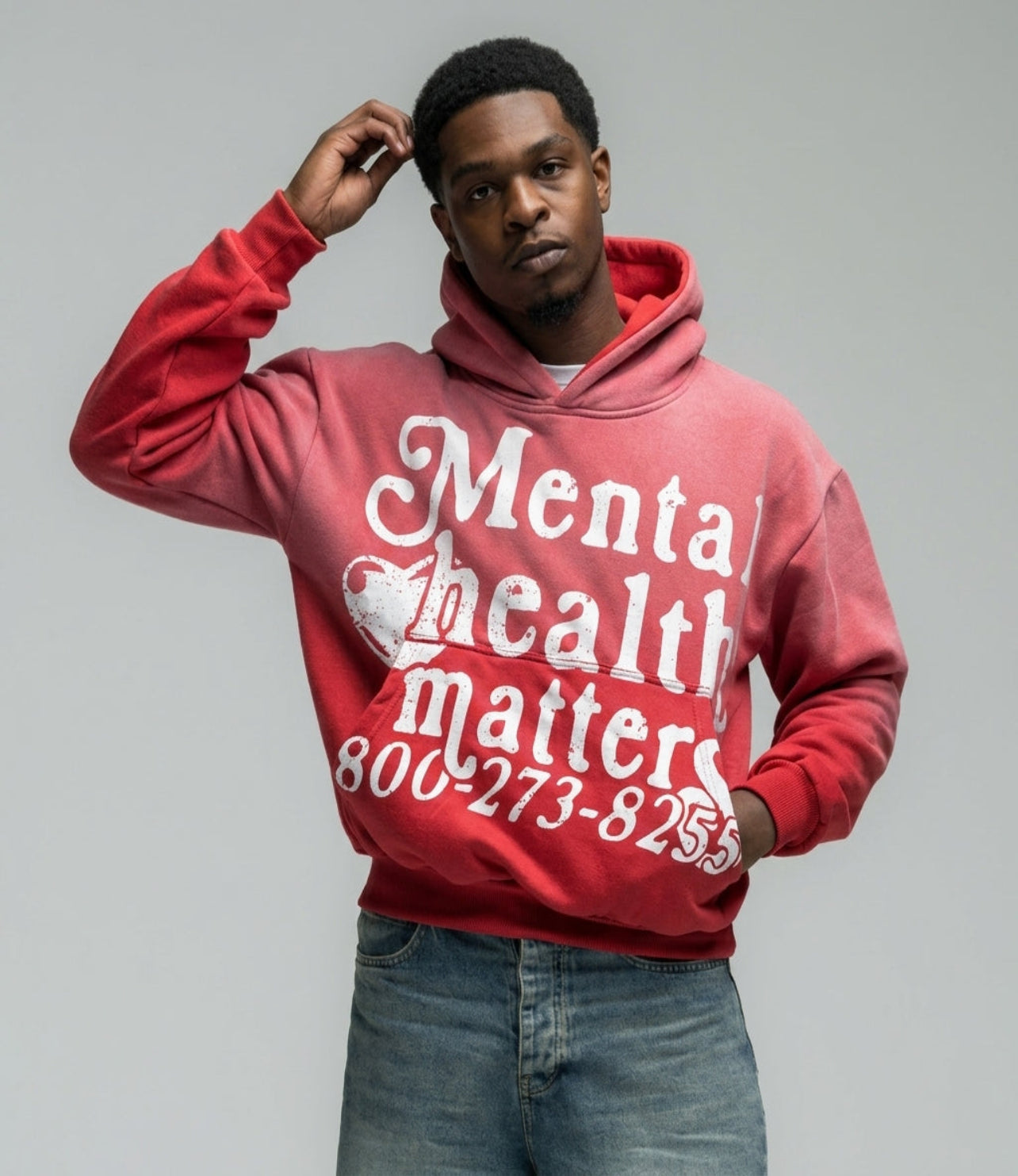 Mental Health Matters Hoodie - Red