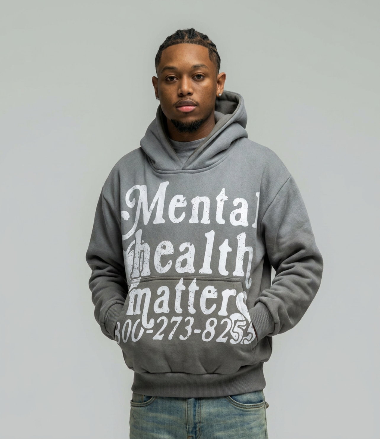 Mental Health Matters Hoodie - Gray