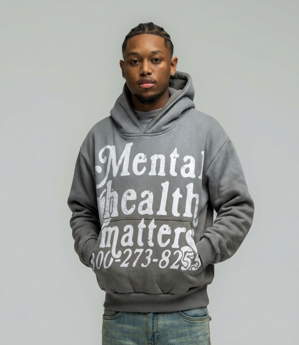 Mental Health Matters Hoodie - Gray