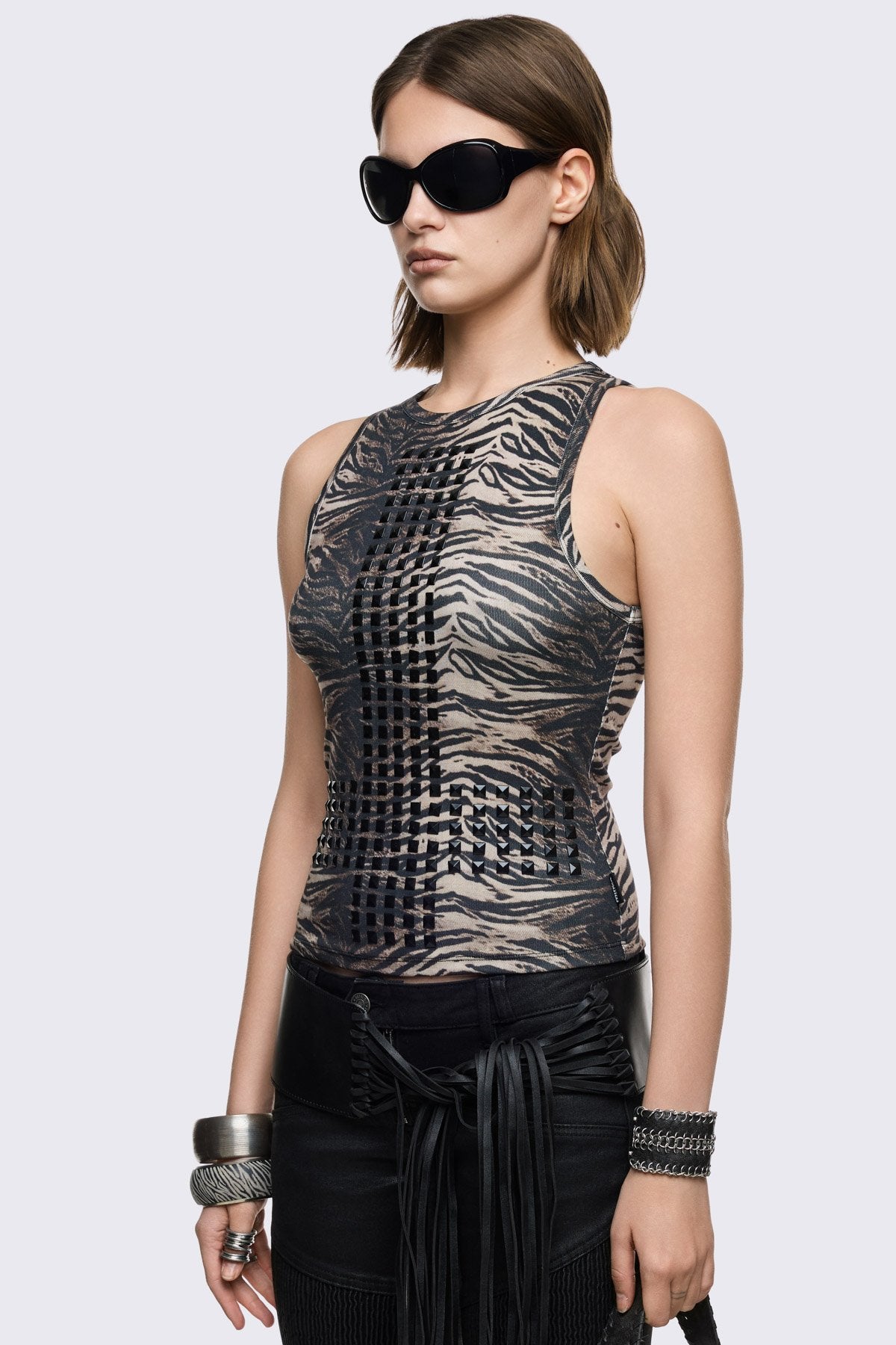 Jungle Studded Vest Top