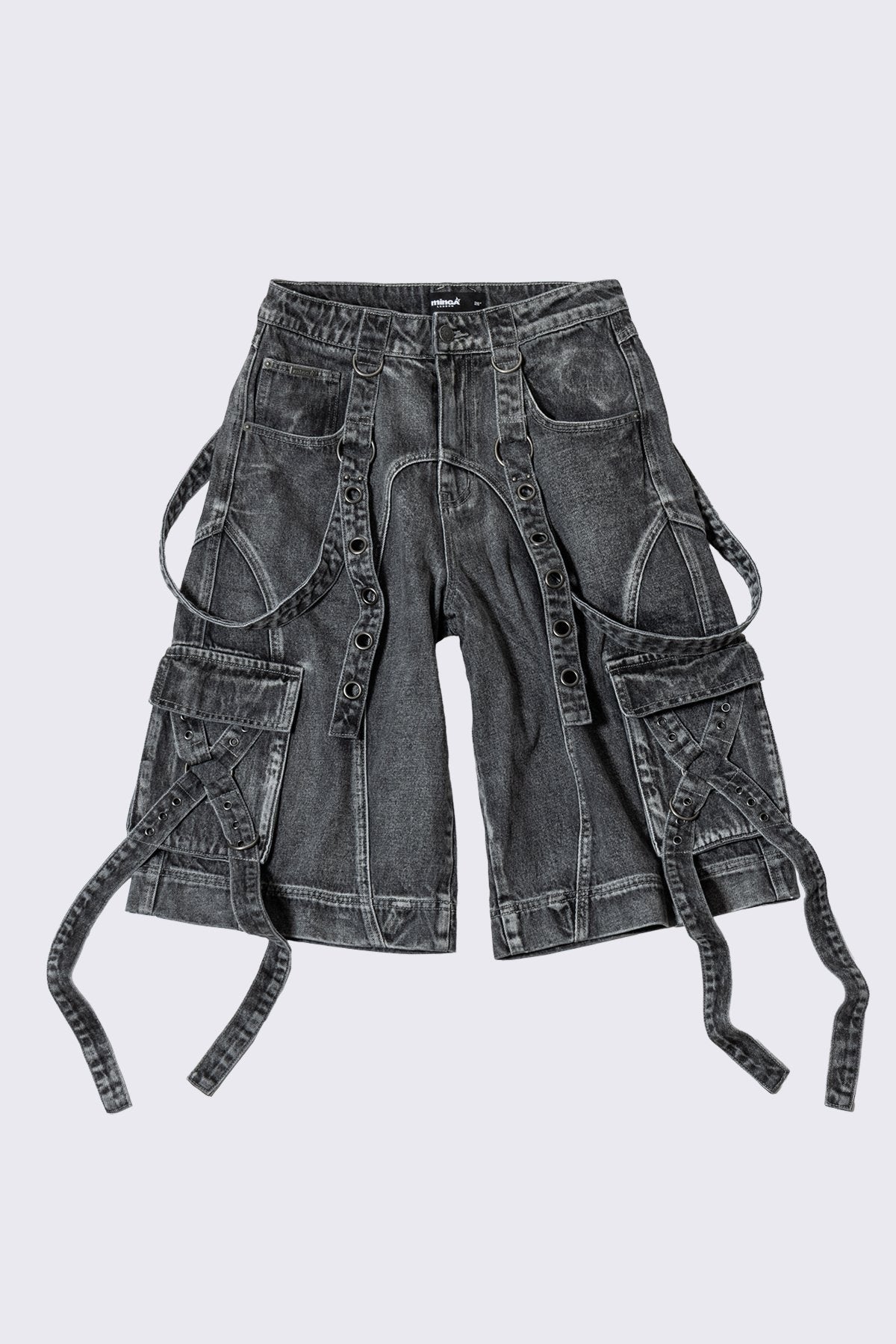 Trek Grey Washed Cargo Jorts
