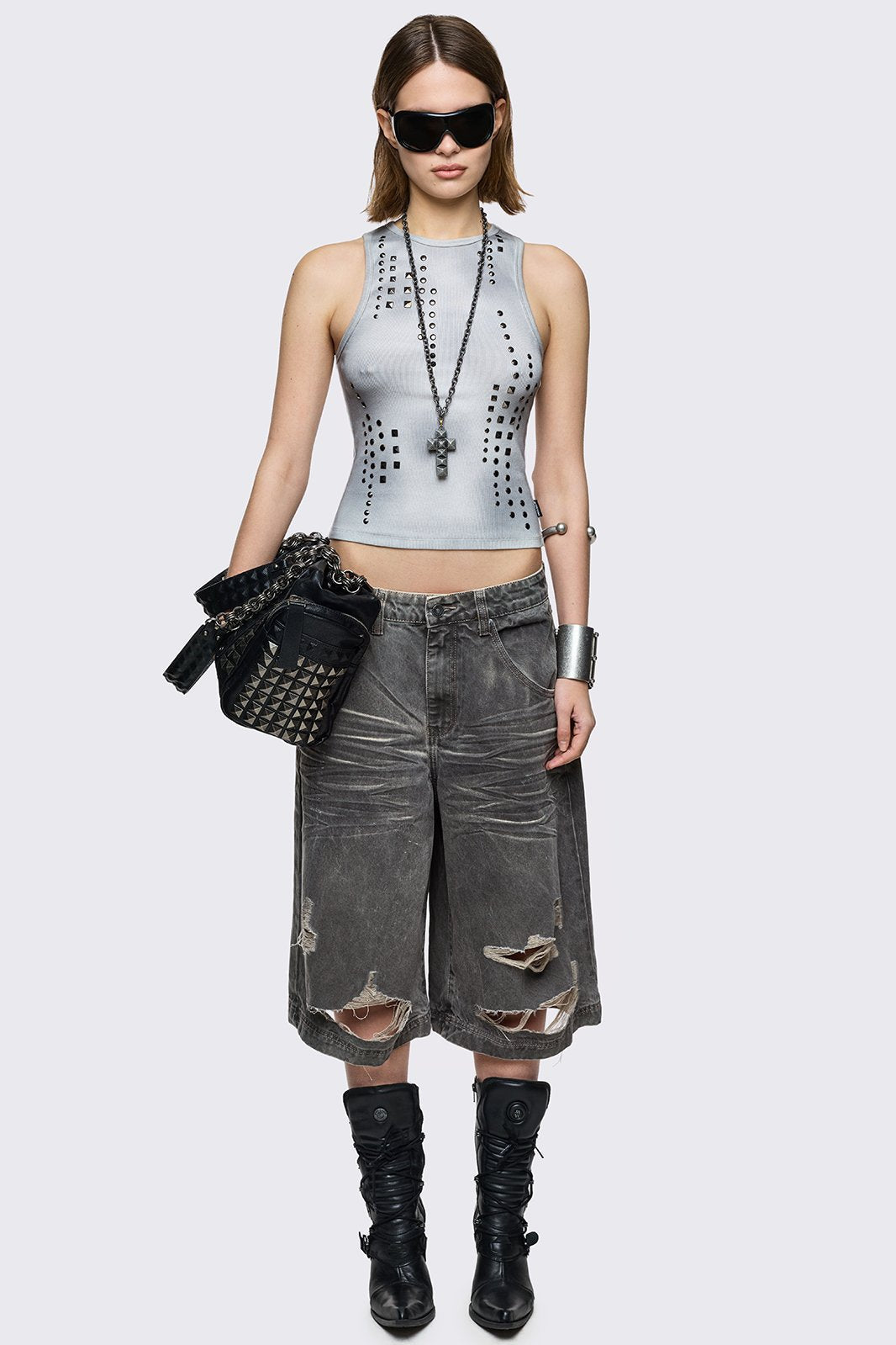 Zinc Washed Vest Top