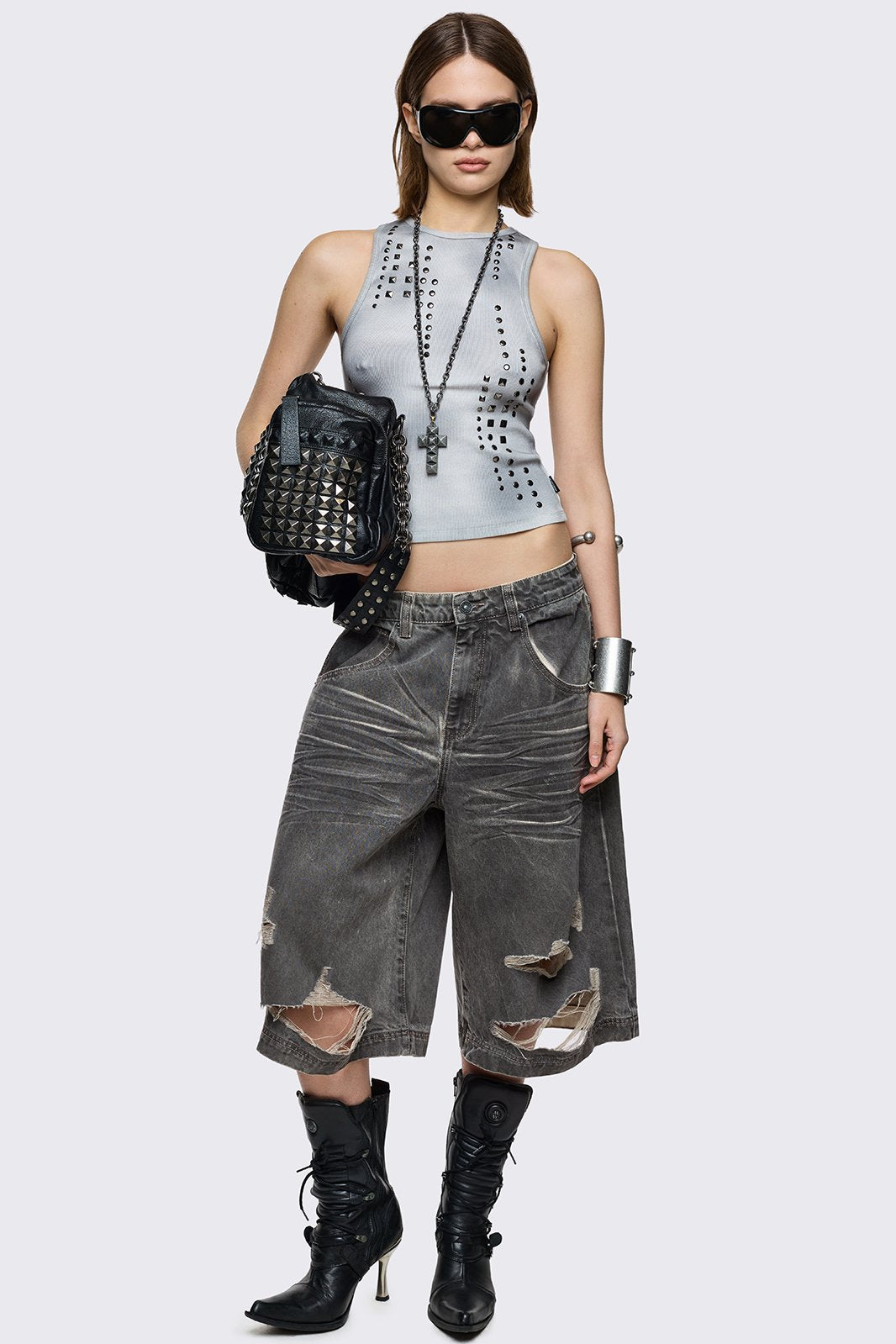 Zinc Washed Vest Top